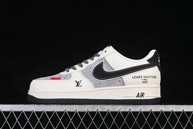 All categories Nk Air Force 1 Air Force series Nk Air Force 1 Low Air Force low-top Nike Air Force 1'07 Low joint black and gray suede Air Force 1 low-top casual sneakers XD9314-619